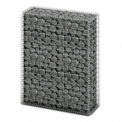   gabion kosár fedéllel horganyzott drótból 100 x 80 x 30 cm