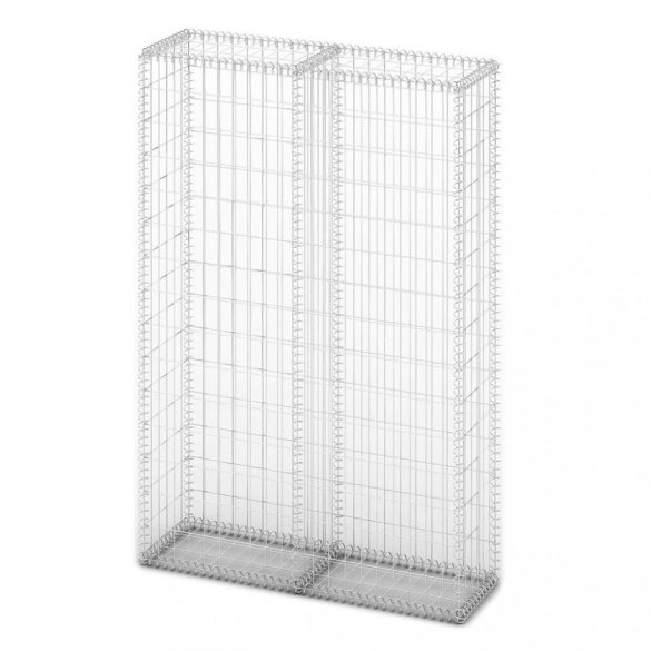 gabion kosár fedéllel horganyzott drótból 150 x 100 x 30 cm