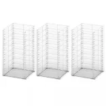 3 db gabion kosár horganyzott drótból 25 x 25 x 50 cm