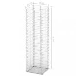 3 db gabion kosár horganyzott drótból 25 x 25 x 100 cm