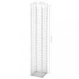 3 db gabion kosár horganyzott drótból 25 x 25 x 150 cm