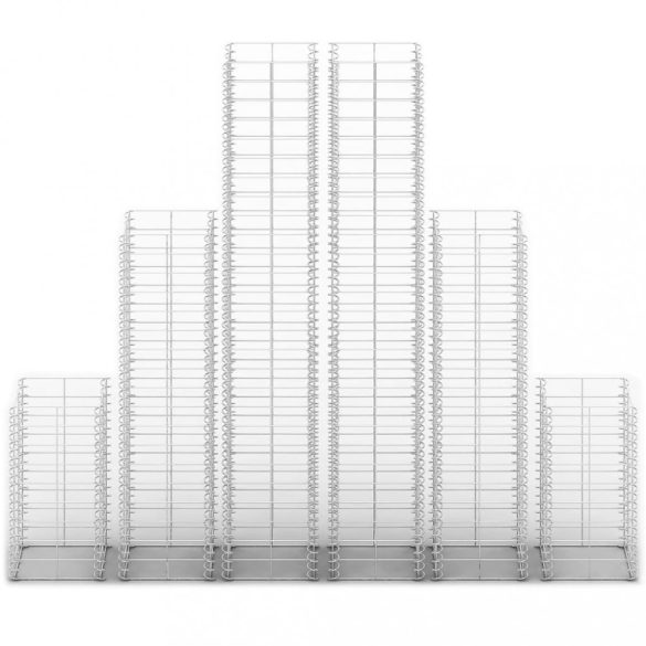 6 db gabion kosár horganyzott drótból