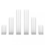 6 db gabion kosár horganyzott drótból