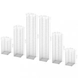 6 db gabion kosár horganyzott drótból