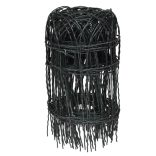 kerti porszórt bevonatú vas szegélyező kerítés 10 x 0,4 m