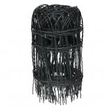 kerti porszórt bevonatú vas szegélyező kerítés 25 x 0,4 m