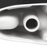 fekete kerámia fürdőszobai kerek WC