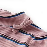 Világos rózsaszín hosszú ujjú gyerekpóló 128