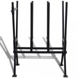 Fekete porszórt famegmunkáló fűrészállvány