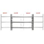 3 keresztrudas állítható biztonsági rács ablakra 500-650 mm