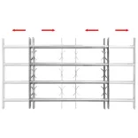 4 keresztrudas állítható biztonsági rács ablakra 1000-1500 mm