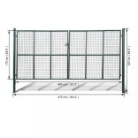 hálós kerti kapu 400 x 175 cm