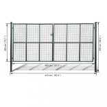 hálós kerti kapu 400 x 200 cm