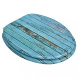 WC-ülőke MDF fedéllel antik fa dizájn