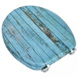 WC-ülőke MDF fedéllel antik fa dizájn