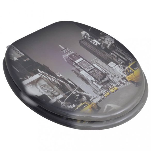 MDF WC-ülőke fedéllel new yorki tervezés