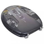 MDF WC-ülőke fedéllel new yorki tervezés