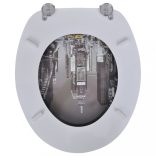 MDF WC-ülőke fedéllel new yorki tervezés