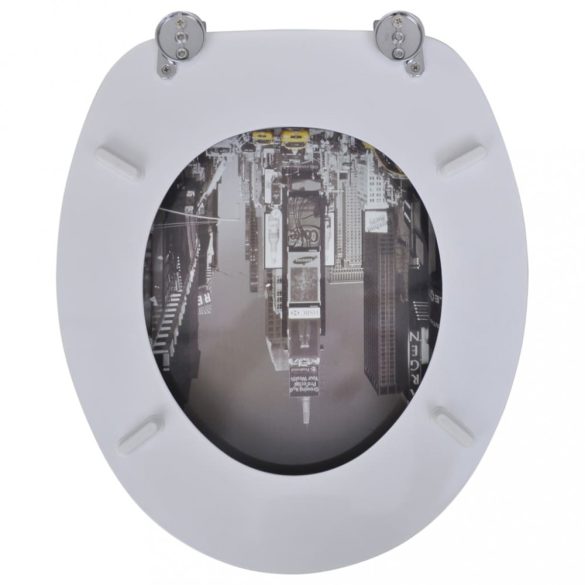 MDF WC-ülőke fedéllel new yorki tervezés