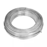 ezüst horganyzott acél drótkerítés póznákkal 15 x 1 m