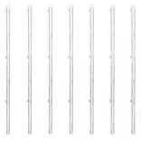 ezüst horganyzott acél drótkerítés póznákkal 15 x 1 m