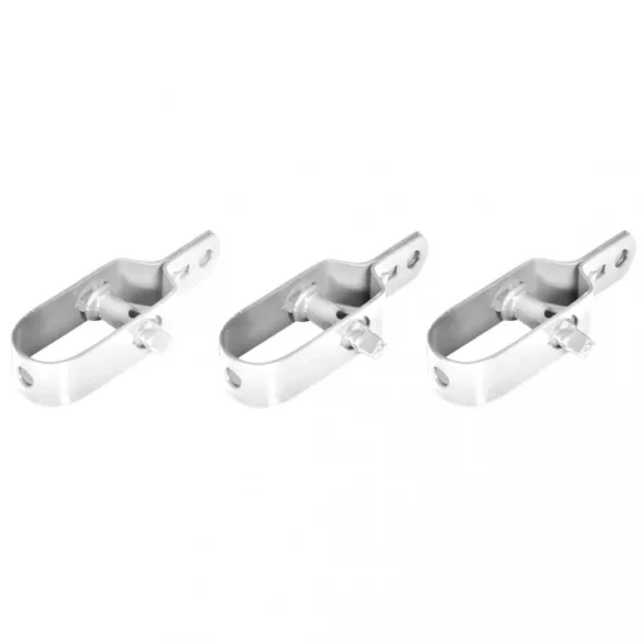 ezüst horganyzott acél drótkerítés póznákkal 15 x 1,25 m