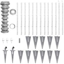   horganyzott acél drótkerítés horgony tüskékkel 25 x 1,25 m