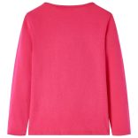 Élénk rózsaszín hosszú ujjú gyerekpóló 104