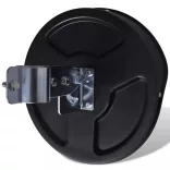 fekete kültéri PC műanyag domború közlekedési tükör 30 cm