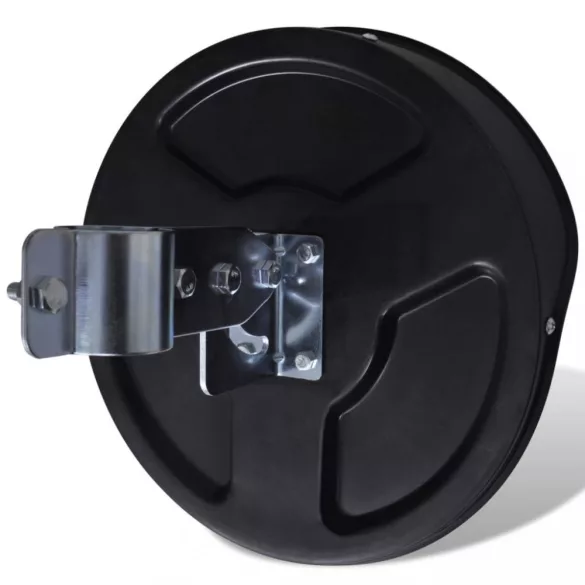 fekete kültéri PC műanyag domború közlekedési tükör 30 cm