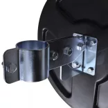 fekete kültéri PC műanyag domború közlekedési tükör 30 cm