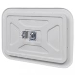 Téglalap alakú konvex közlekedési tükör fényvisszaverőkkel 40 x 60 cm