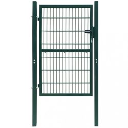 zöld 2D kerítéskapu (egyetlen panel) 106 x 210 cm