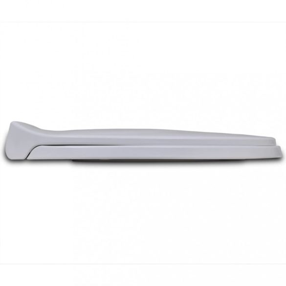 fehér ovális WC-ülőke lassan csukódó fedéllel