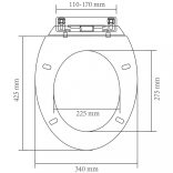 fehér ovális WC-ülőke lassan csukódó fedéllel