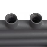 Szürke fürdőszobai egyenes törölközőtartó központi fűtéssel 600x1160mm