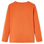 Izzó narancssárga hosszú ujjú gyerekpóló 128