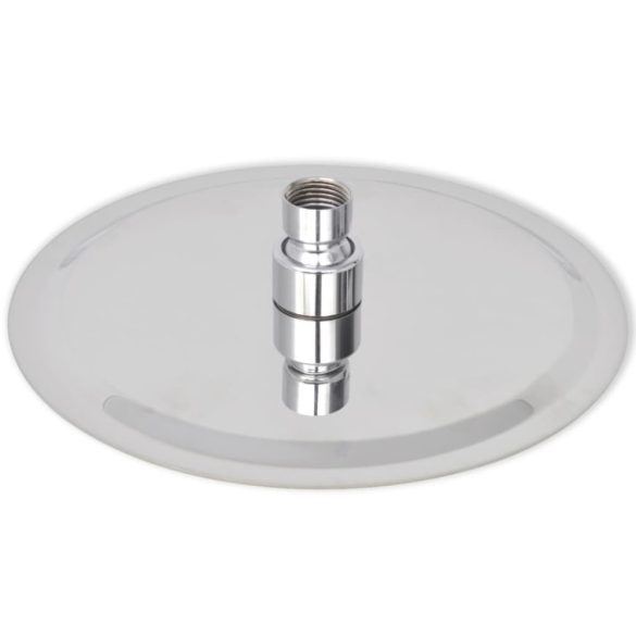 Rozsdamentes acél zuhanyrózsa 20 cm kerek