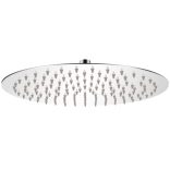 Rozsdamentes acél zuhanyrózsa 30 cm kerek