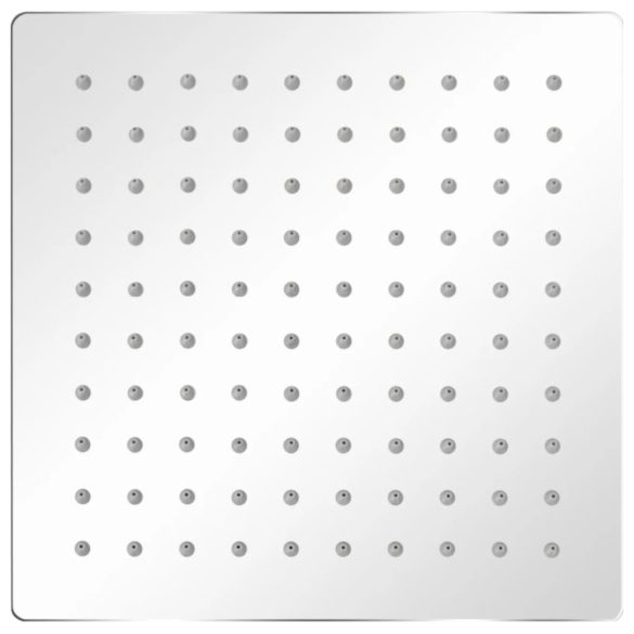 Rozsdamentes acél zuhanyrózsa 20x20 cm négyszögletes