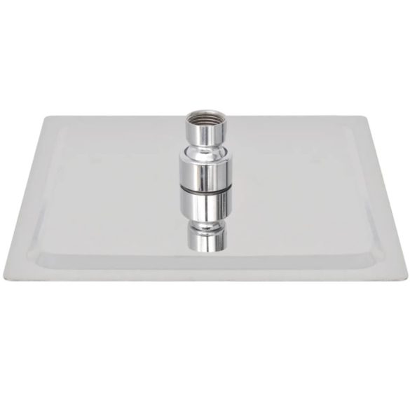 Rozsdamentes acél zuhanyrózsa 20x20 cm négyszögletes