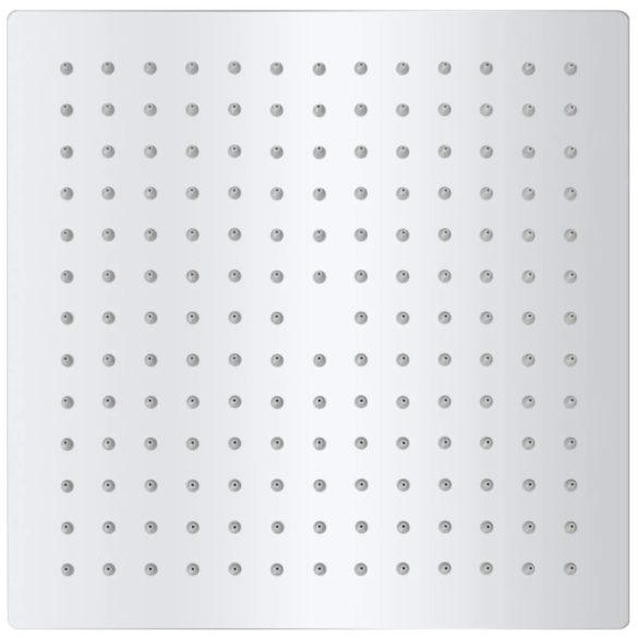 Rozsdamentes acél zuhanyrózsa 25x25 cm négyszögletes