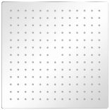 Rozsdamentes acél zuhanyrózsa 30x30 cm négyszögletes