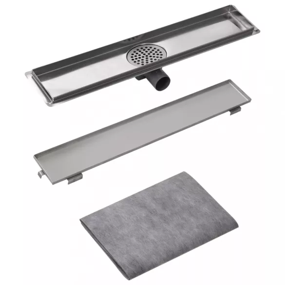 630x140 mm lineáris rozsdamentes acél zuhany lefolyó