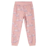 Világos rózsaszín hosszú ujjú gyerekpizsama 104