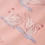 Világos rózsaszín hosszú ujjú gyerekpizsama 104