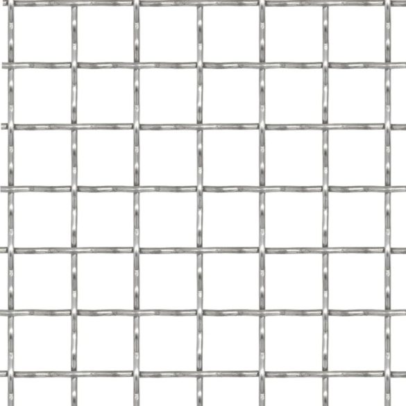 krimpelt rozsdamentes acél kerti drótkerítés 50x50cm 11x11x2mm
