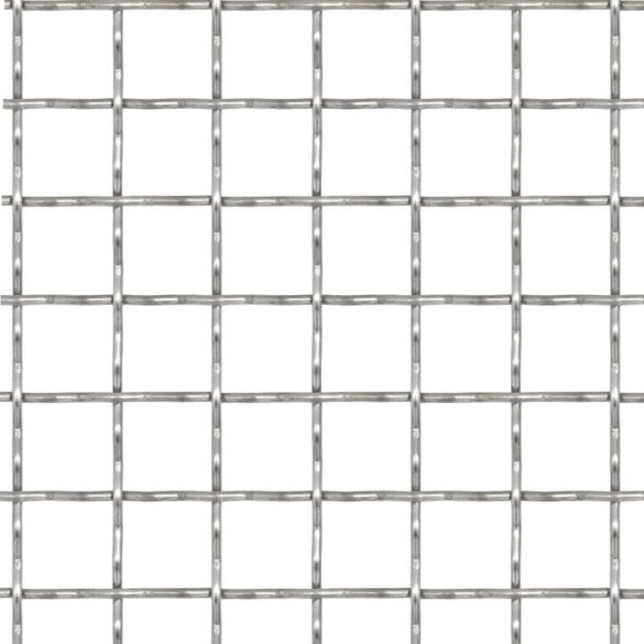 krimpelt rozsdamentes acél drótkerítés 50x50 cm 21x21x2,5 mm