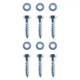 L-alakú földi horgony galvanizált acélból 5 x 5 x 50 cm