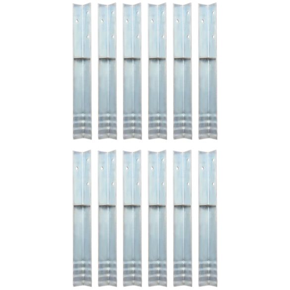 12 db L-alakú földi horganyzott acélból 5 x 5 x 50 cm